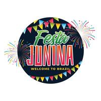 Brasilien festa junina Feier Hintergrund vektor