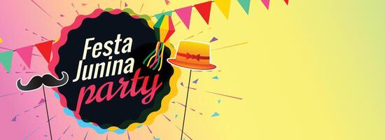 festa junina Party Feier Banner Design vektor