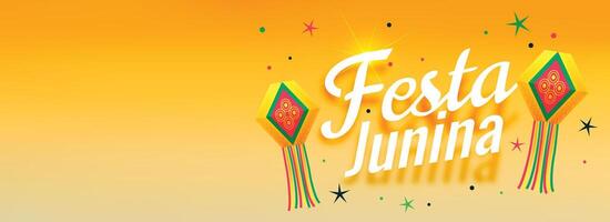 festa junina grymt bra firande baner design vektor