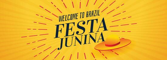 festa junina Brasilien Festival Banner Design vektor