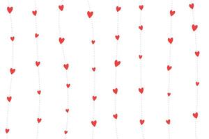 Polka Stil süß Liebe Herz Muster Hintergrund zum Verpackung Papier vektor