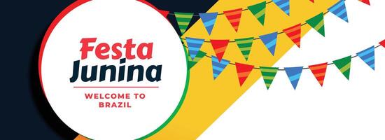 latin amerikan festa junina firande baner vektor