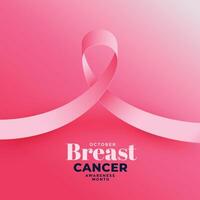 Rosa Hintergrund zum Brust Krebs Bewusstsein Monat vektor