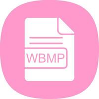 wbmp Datei Format Glyphe Kurve Symbol Design vektor