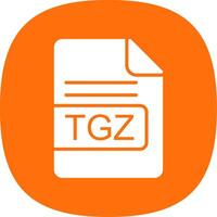 tgz Datei Format Glyphe Kurve Symbol Design vektor