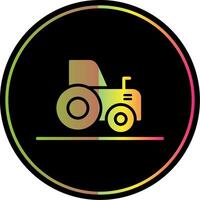 Traktor Glyphe fällig Farbe Symbol Design vektor
