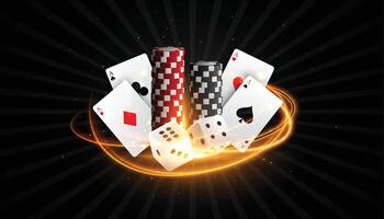 realistisk kasino hasardspel mörk baner spela och vinna jackpott vektor