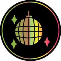 Party Ball Glyphe fällig Farbe Symbol Design vektor