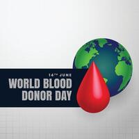 Hintergrund zum Blut Spender Tag vektor