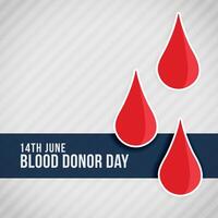 rot Blut Tropfen Welt Blut Spender Tag vektor