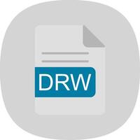 Drw Datei Format eben Kurve Symbol Design vektor