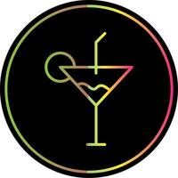 cocktail linje lutning på grund av Färg ikon design vektor