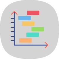 Mücke Diagramm eben Kurve Symbol Design vektor