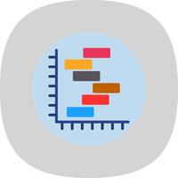 Mücke Diagramm eben Kurve Symbol Design vektor