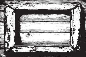 schwarz und Weiß Grunge entstresst Overlay Bild von Foto Rahmen oder einfach Rahmen zum Hintergrund oder Textur. vektor