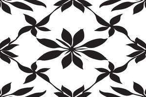 schwarz und Weiß nahtlos Muster Bild zum Hintergrund oder Textur, eps 10 vektor