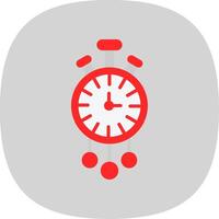 Uhr eben Kurve Symbol Design vektor