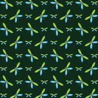 Libelle kunstvoll modisch Mehrfarbig wiederholen Muster Illustration Design vektor
