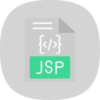 jsp eben Kurve Symbol Design vektor