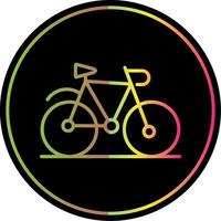 Fahrrad Linie Gradient fällig Farbe Symbol Design vektor