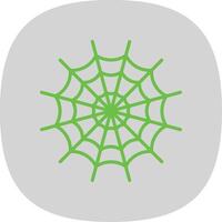 Spindel webb platt kurva ikon design vektor