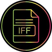 iff Datei Format Linie Gradient fällig Farbe Symbol Design vektor