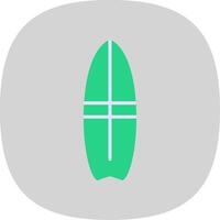 Surfer eben Kurve Symbol Design vektor