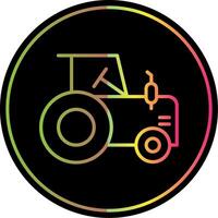 Traktor Linie Gradient fällig Farbe Symbol Design vektor