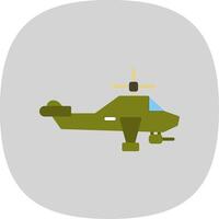 Hubschrauber eben Kurve Symbol Design vektor