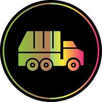 sopor lastbil glyf på grund av Färg ikon design vektor