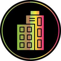 Gebäude Glyphe fällig Farbe Symbol Design vektor