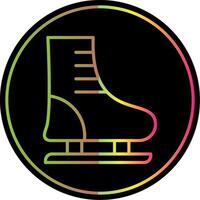 Eis Skaten Linie Gradient fällig Farbe Symbol Design vektor