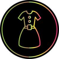 klänning linje lutning på grund av Färg ikon design vektor