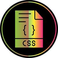 CSS Glyphe fällig Farbe Symbol Design vektor