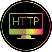 http Plätzchen Glyphe fällig Farbe Symbol Design vektor