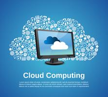 Cloud-Computing-Konzept vektor