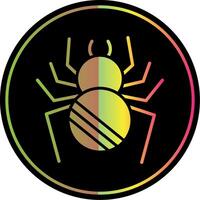 Spinne Glyphe fällig Farbe Symbol Design vektor