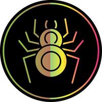 Spinne Glyphe fällig Farbe Symbol Design vektor