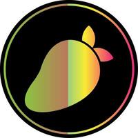 mango glyf på grund av Färg ikon design vektor