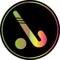 Eishockey Glyphe fällig Farbe Symbol Design vektor