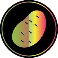 Kartoffel Glyphe fällig Farbe Symbol Design vektor