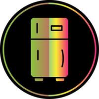 Kühlschrank Glyphe fällig Farbe Symbol Design vektor