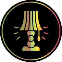 Lampe Glyphe fällig Farbe Symbol Design vektor