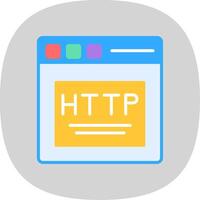 http eben Kurve Symbol Design vektor