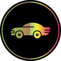 Auto Glyphe fällig Farbe Symbol Design vektor