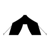 Camping Zelt illustriert auf Weiß Hintergrund vektor