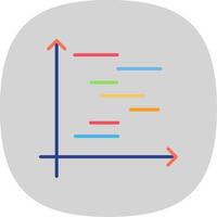 Mücke Diagramm eben Kurve Symbol Design vektor