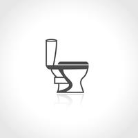 Sanitär-Symbol Toilettenschüssel vektor