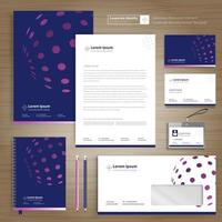 Corporate Business Identity Template Design Briefpapier Vektor abstrakten Hintergrund mit Memo Geschenkartikel Farbe Werbeartikel Souvenirs