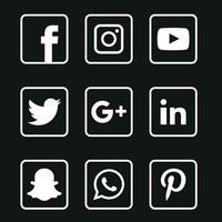 Social Media flache Icons Technologie, Netzwerk. Hintergrund-Gruppe Smiley-Gesicht-Verkauf. teilen, mögen, vektorillustration twitter, youtube, whatsapp, snapchat, facebook, instagram, tick tack, tok vektor